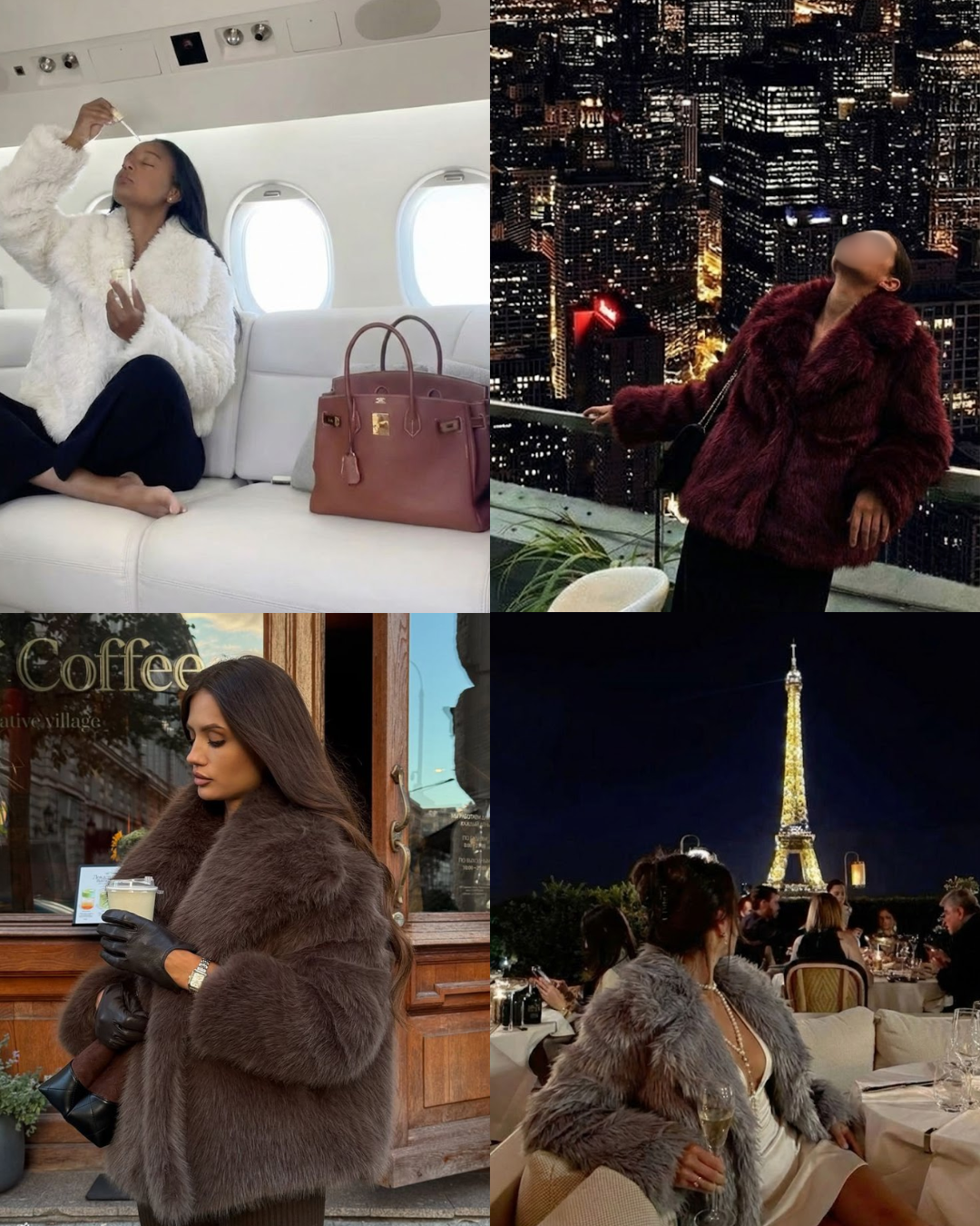 Luxe Plush Faux Fur Cropped Coat