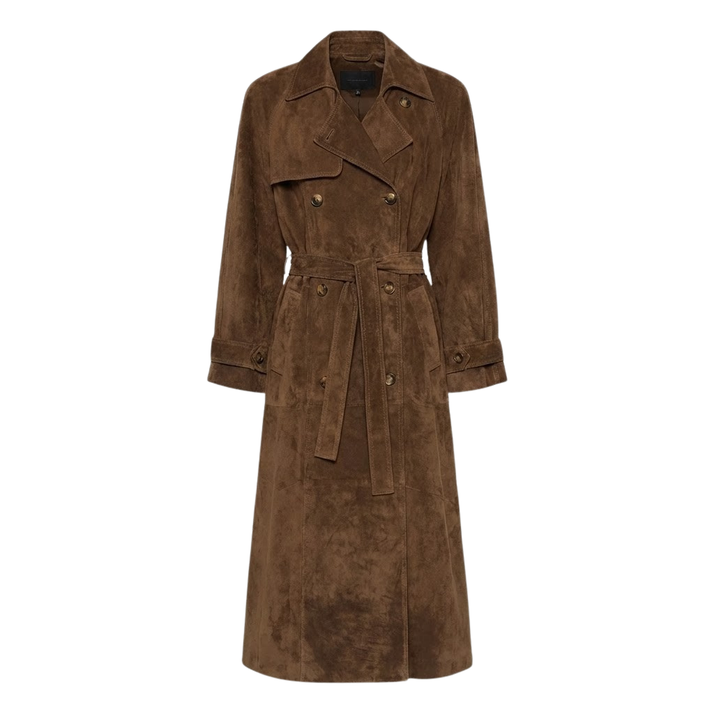 Vintage Suede Trench Coat