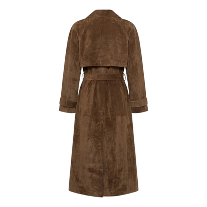 Vintage Suede Trench Coat