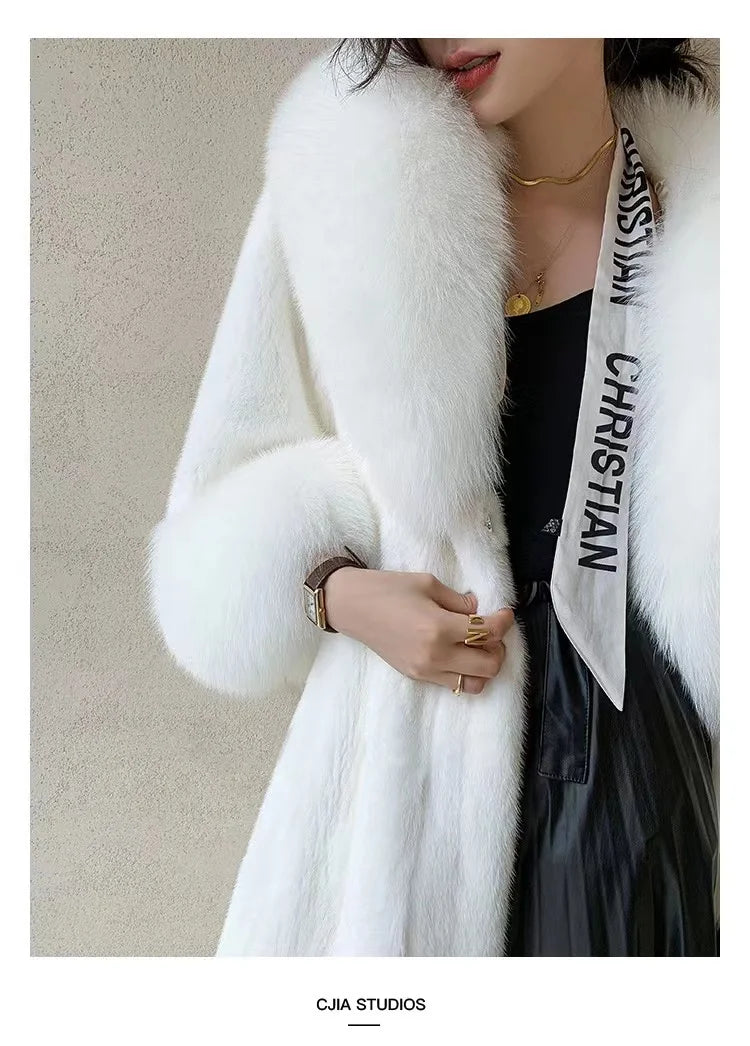 Faux Fur Self Tie Oversized Coat
